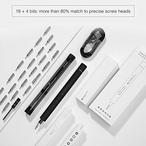 Loijon Chave de fenda elétrica Chave de fenda de precisão de lítio recarregável portátil Driver de c