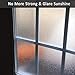 Privacy Window Film,Decorative Glass Door Film,Static Cling Window Tint,No Glue Removable Anti UV for Home and Office Decoration,17.5 inches by 78.7 inches