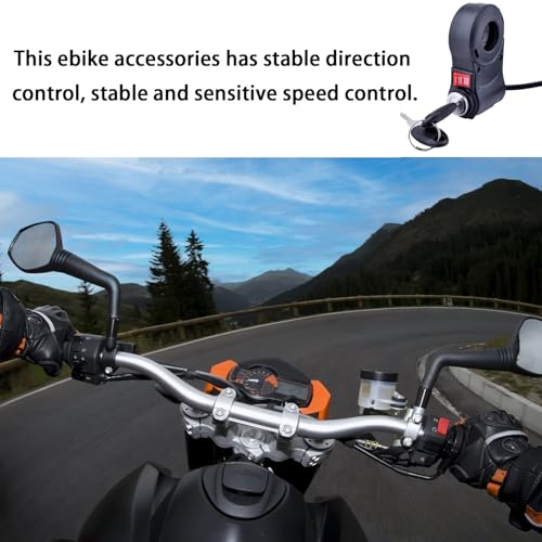 Image of Universal 3 Speed Switch 12V-96V Key Ignition for Ebike 5 Wires Ebike Key Ignition 22mm 7 /8in Handlebar Switch Shift Electric Bike Ignition Key Replacement Electric 3 Speed Module Switch Shift