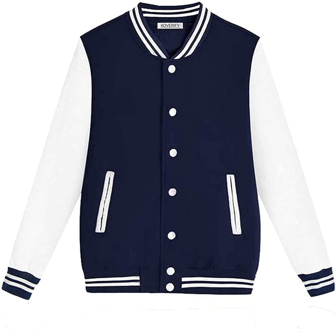 Koverify Solid unisex Varsity Jacket For men and Women/Baseball Jacket/University Jacket Koverify Solid unisex Varsity Jacket For men and Women/Baseball Jacket/University Jacket