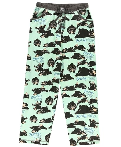 Lazy One Pajamas for Women, Cute Garden and Bear Pajama Pants and Top Separates3