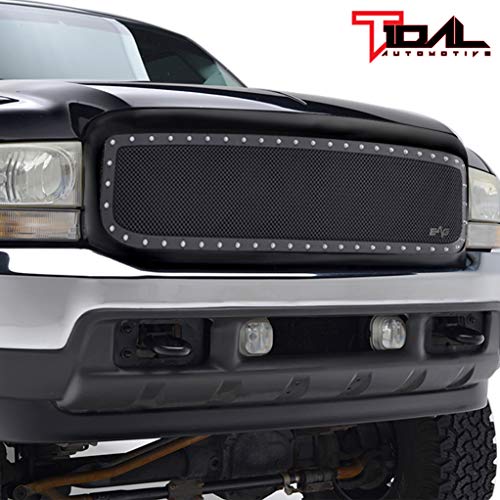 Eag Rivet Mesh Grille Stainless Steel Replacement With Shell Fit For 99-04 Super Duty #TOP1