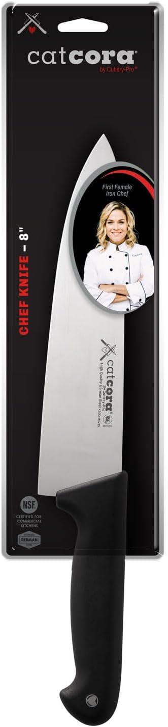 CAT CORA Serrated Bread Knife, Professional 10-Inch German Steel Blade For Homemade Sourdough, Artisan Bread Slicing, or Cake Cutting, Ergonomic Soft-Grip Handle, NSF-Certified Kitchen Knife
