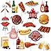 36Pcs BBQ Theme Cupcake Toppers Barbecue Theme Cake Cupcake Decor for Summer Barbeque Theme Birthday Party Baby Q Baby Shower Summer Picnic Party Supplies