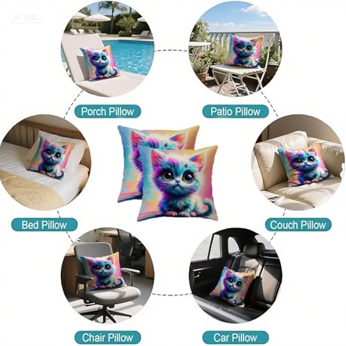 Housse de coussin imperméable 60x60cm anti tache pour canapé - 7