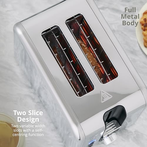 Swan ST19031BLK Solace 2 Slice Toaster, Premium High Gloss Finish