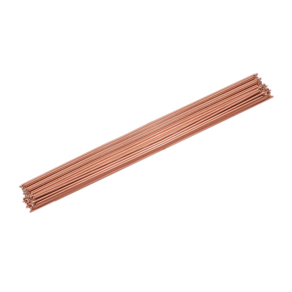 10 varillas de soldadura de cobre fosforado BCuP-2 varillas de soldadura autofluentes de baja temperatura para tuberías de cobre, aire acondicionado, refrigeradores, horno, redondas, 1 x 500 mm