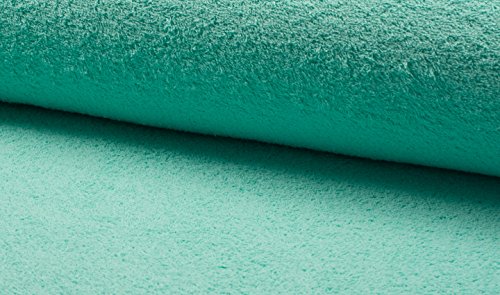Tissu éponge double face coton menthe verte 5m contre le gaspillage des essuie-tout