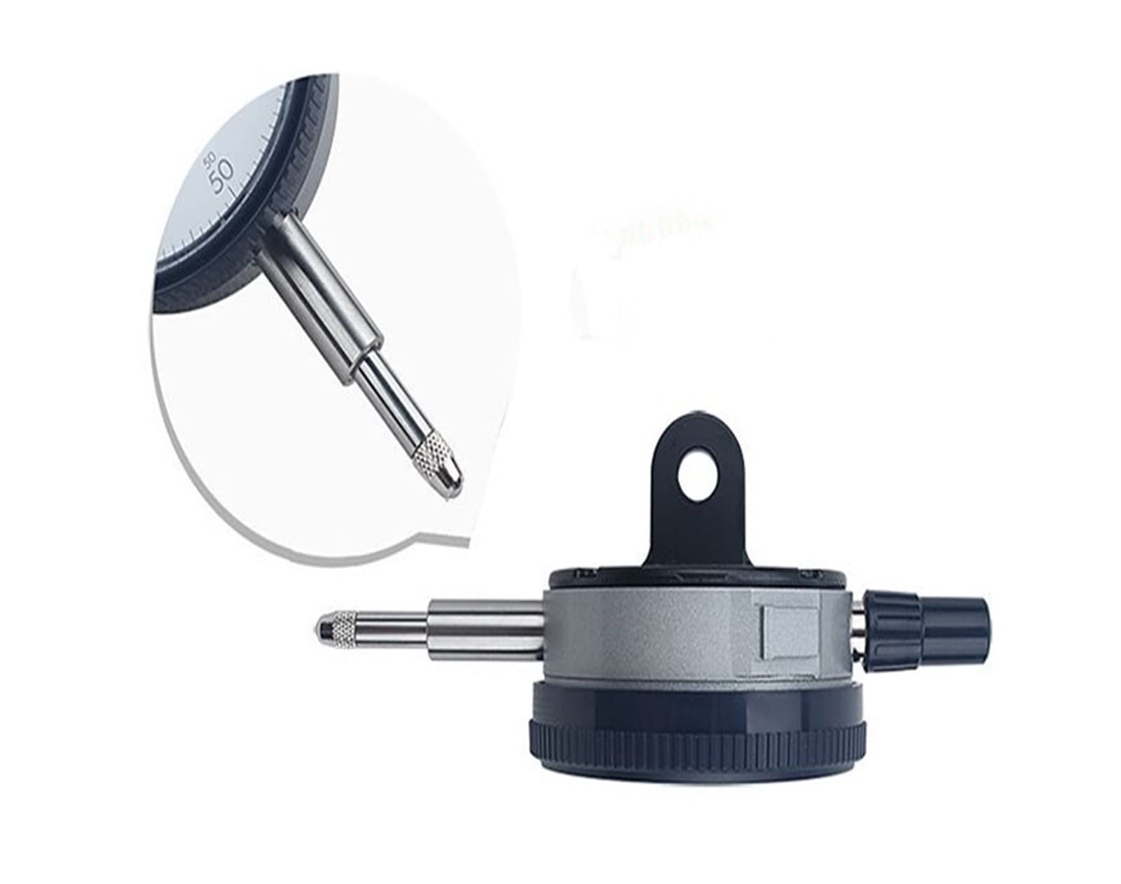 Comparatore Centesimale, Indicatore di quadrante 0-10mm 2046S Indicatore di risoluzione preciso di 0,01 mm Indicatore di misurazione del quadrante dello strumento Leva da tavolo per Falegnameria, Offi