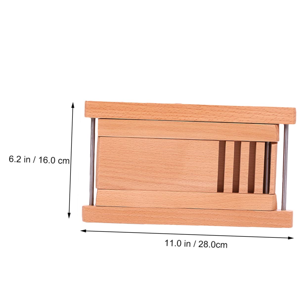 SHOWERORO Guitar Foot Rest Wooden Footstool Foldable Sturdy Construction Height Adjustable