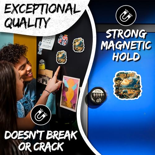 Imán decorativo 4 pulgadas 2 unidades South Africa miniatura 3
