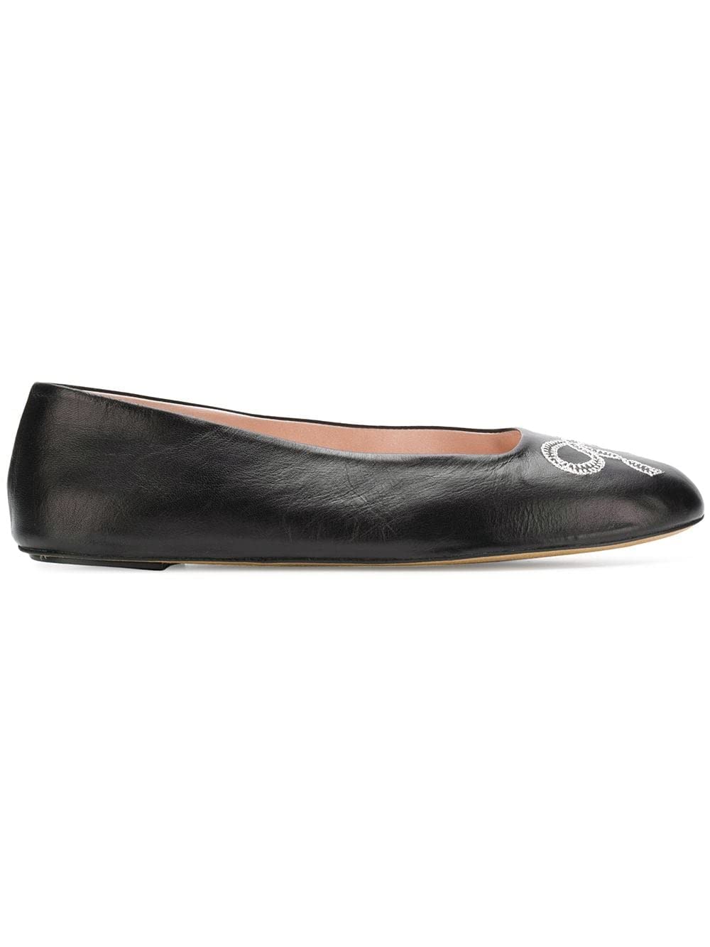 BALLY Ballyrina Ladies Black Plain Leather Shoes US 8