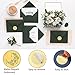 Gersoniel 540 Pcs Gold Wax Seals Stickers Embossed Envelope Gold Foil Self Adhesive Wax Stickers for Graduation Wedding Greeting Cards Invitations Party Certification,6 Patterns(Star, Moon)