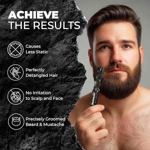 Bossman MUDstache Wax para Hombre 2 Pack + Peine Plegable miniatura 5