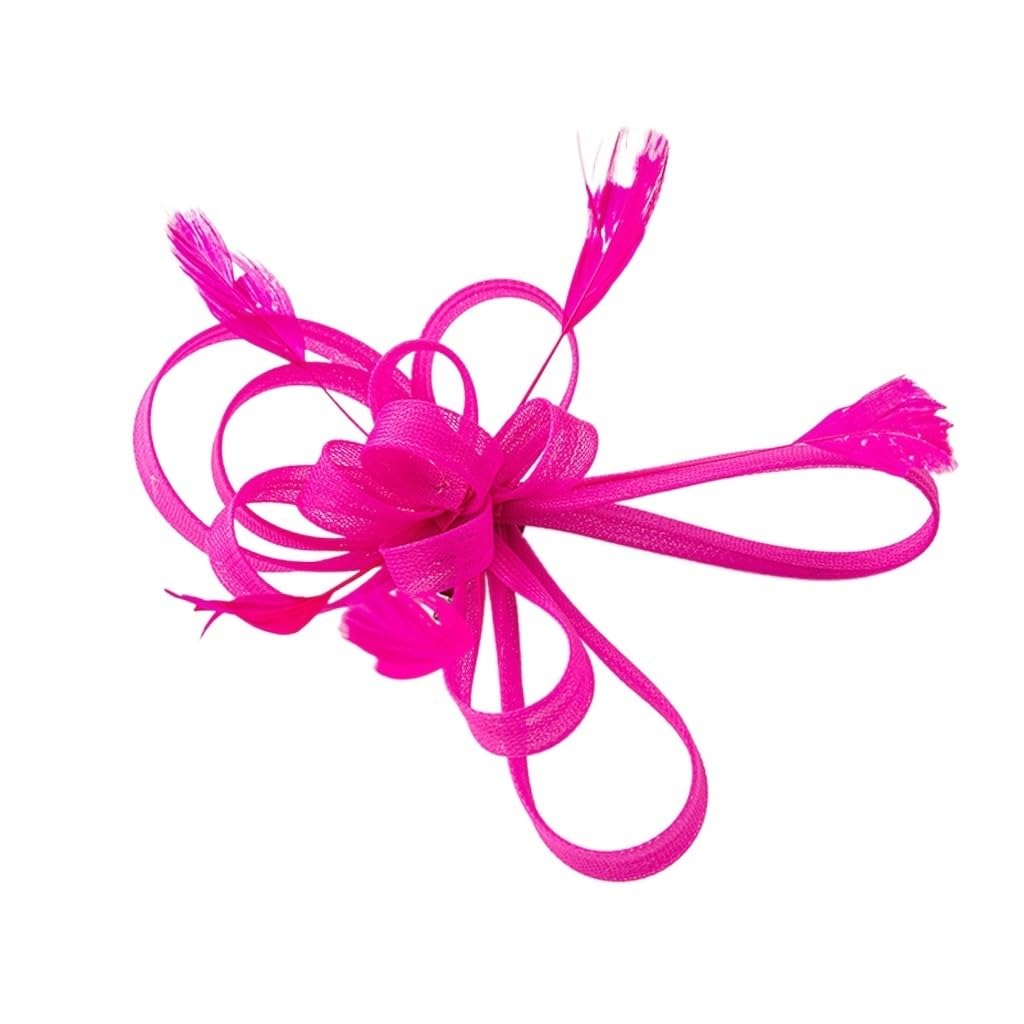 Fascinator filet et plume anti-glisse pour coiffure de mariée