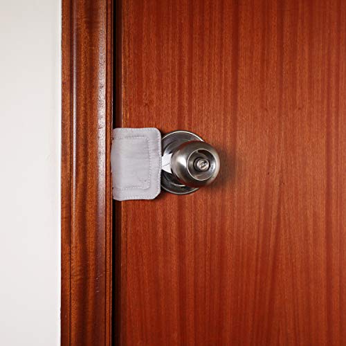 Door Silencer Door Jammer Door Closer Cushion Nursery Door Silencer Door Latch Cover 3 Pack for Noise Reducing Quiet Doors Baby Toddler Safety 3.25 x 5.5 Inch (6 Pack Grey) - Image 2