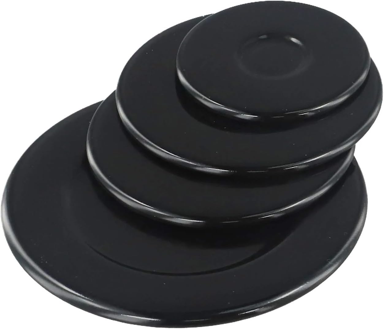 4 Pieces 55/75/100mm Cooktop Gas Burner Covers Suitable For Gas Stove Burner Covers Cookware Accessories Stove Cooking Tools(Concave)