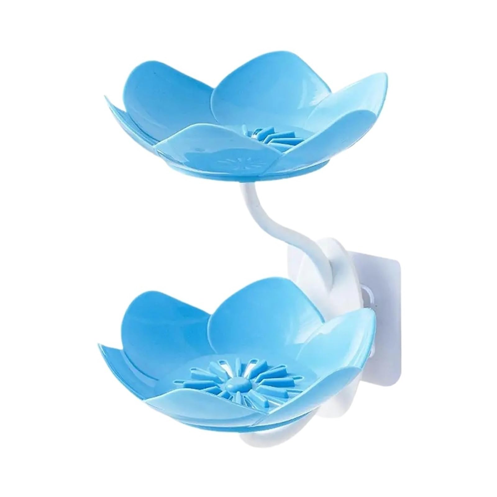 Mkyyioed Color1 Soap Dish Lotus Flower Soap Box 2 Tier
