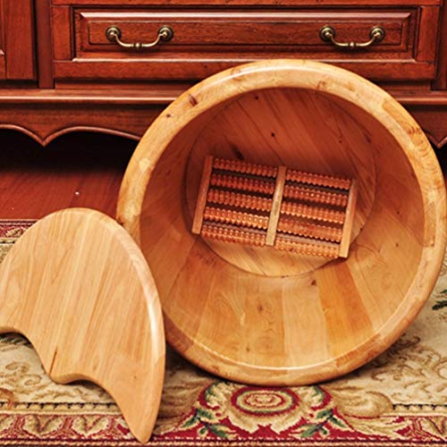 Spa de pies de madera sólido para adultos miniatura 7