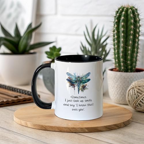 Taza de Café Memorial Dragonfly Cerámica 11oz miniatura 2