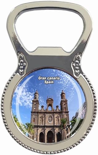 Gran Canaria España Abridor de botellas con imán para nevera, recuerdo turístico, colección de regalo, etiqueta engomada magnética para refrigerador