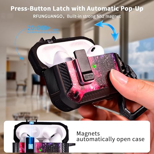 Image of RFUNGUANGO for AirPods Pro 2 Case, Starry Sky