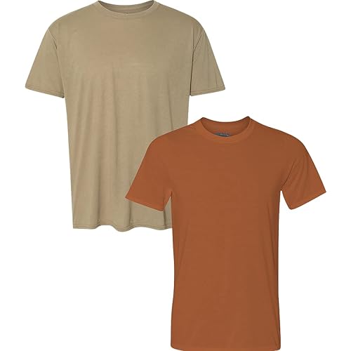 Gildan Men's Moisture Wicking Polyester Performance T-Shirt, 2-Pack