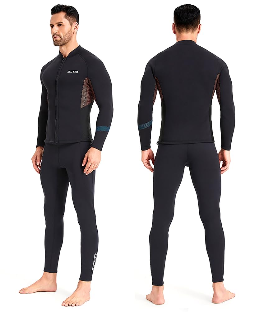 Top muta 1.5MM per uomo e donna, giacca da immersione in neoprene ultra elastica e calda a maniche lunghe per snorkeling, surf, kayak e canoa