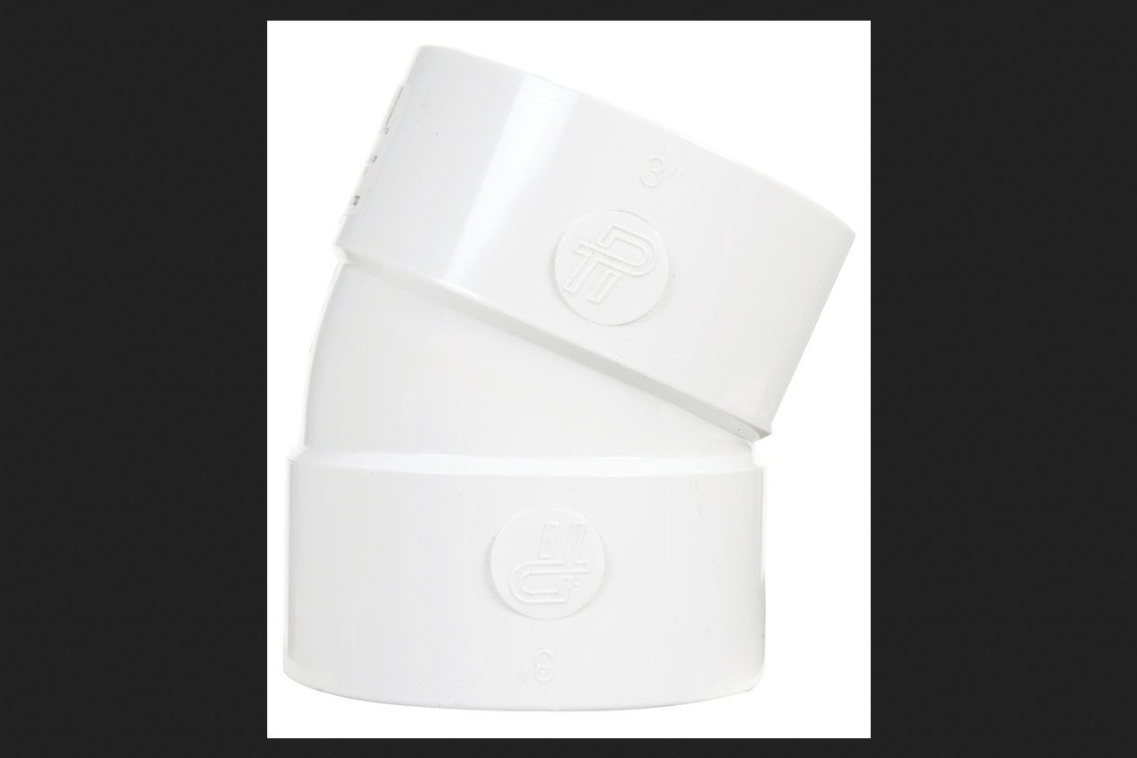 Plastic Trends 3 in. Hub x 3 in. Dia. Hub PVC Elbow