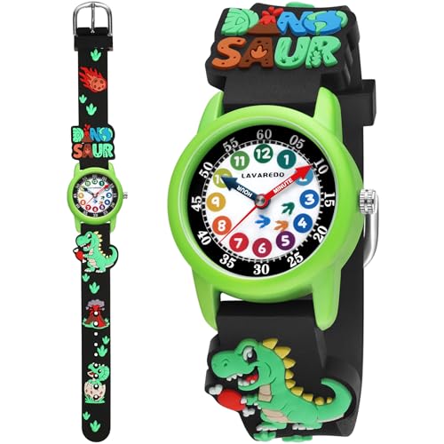 VTAIGE Kids Watch Cute 3D Cartoon Toddler Watches Waterproof Analog Learning-to-Tell-Time Watch with Soft Silicone Band Fun Educational Gift for Boys & Girls Ages 3-8