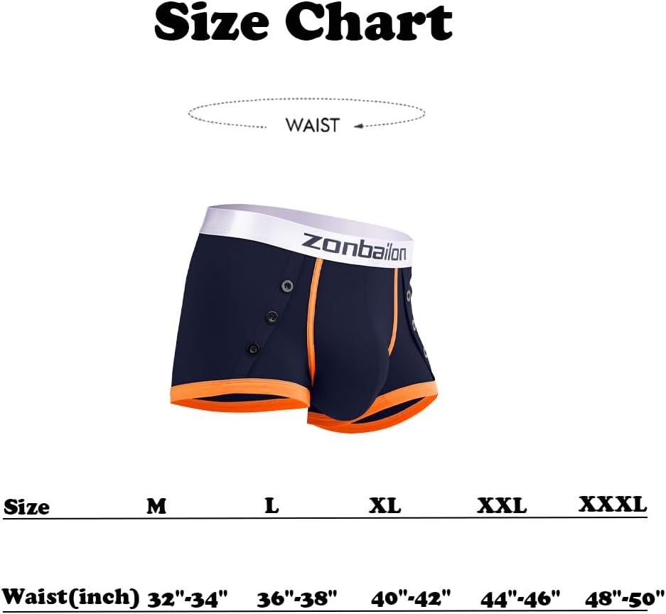 ZONBAILON Men's Bulge Pouch Boxer Briefs Ultra Soft Short Legs Stretch Underwear Trunks - Image 6