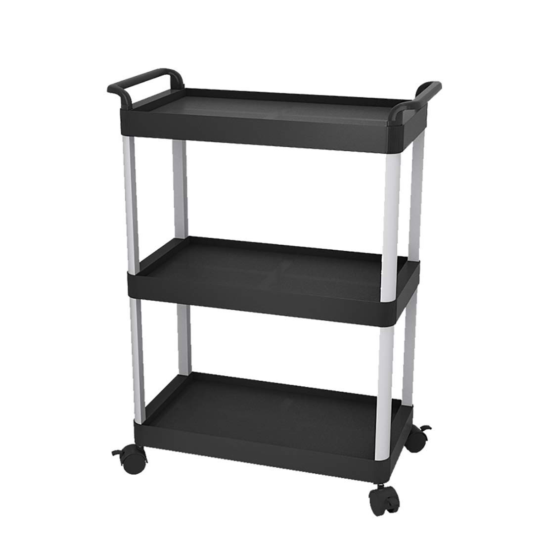 SoBuy® FKW45-WN Servierwagen mit Flaschenablagen und Schublade