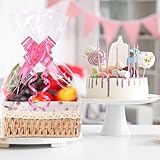 20Pcs Large Cellophane Wrap for Hampers, 60 x 40cm Clear Cellophane Wrap Bags with Pull Bows,Resealable Basket Gift Bag for Hamper Making Christmas Easter Valentine's Day Presents Packaging - Image 6