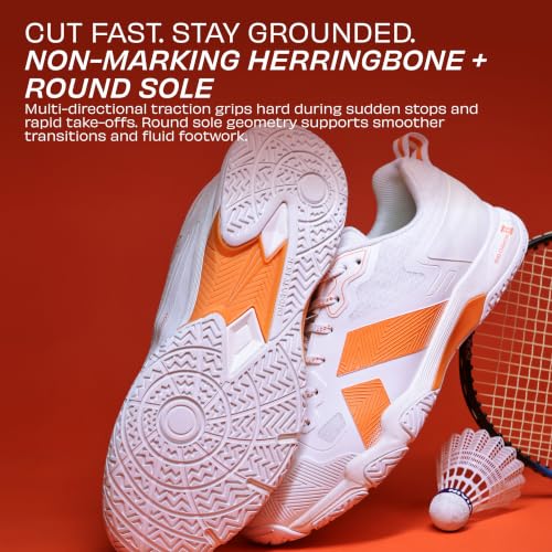 Image of Nivia Powerstrike 4.0 Badminton Shoes for Men | Breathable Air Mesh with Fusion Technology Upper| Best Non Marking Multidirectional Herringbone Structure