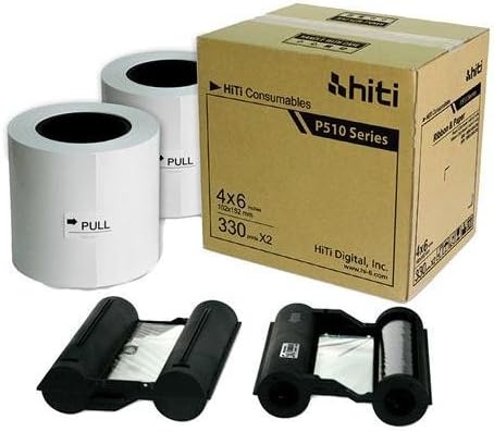 HitiP520 4x6 Ribbon & Paper Case for P520 Series Printers 1000 Prints by Hiti