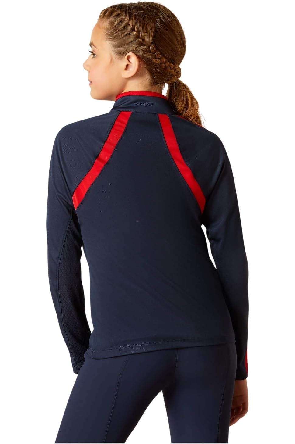 ARIAT Kids' Sunstopper 3.0 1/4 Zip Baselayer, Navyt, X-Large