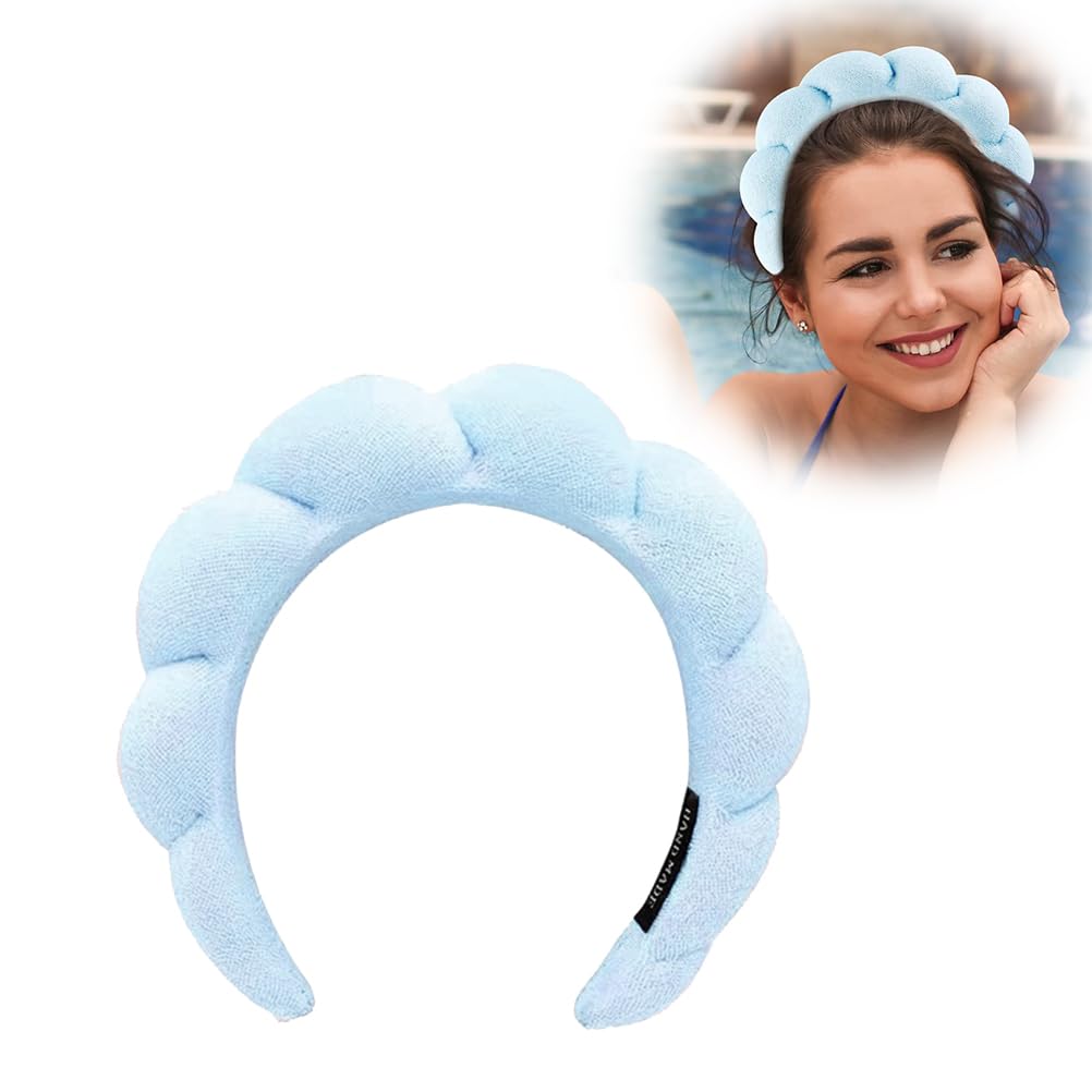 Cerchietto per capelli Seta Shantung blu royal, Cerchietto da donna con nodo centrale, Cerchietto in seta blu, Diadema elegante, Cucitorino - Italia