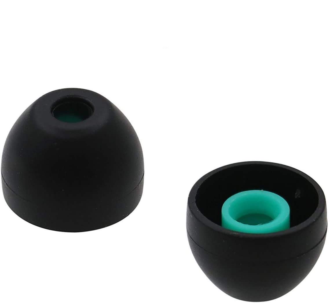 Syga Silicone Earbuds Tips for Sony XBA, MDR, Senhai and UE Series in-Ear Earphone Headsets, Hybrid Eartips, Original Colombian Brother Earmuffs Headphone (Medium(11mm and 3.5mm Diameter), Black)-image-38