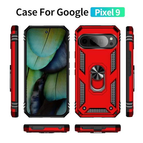 Coque Pixel 9 Pro magnétique rouge G2YBB évitant rayures et casses - 2