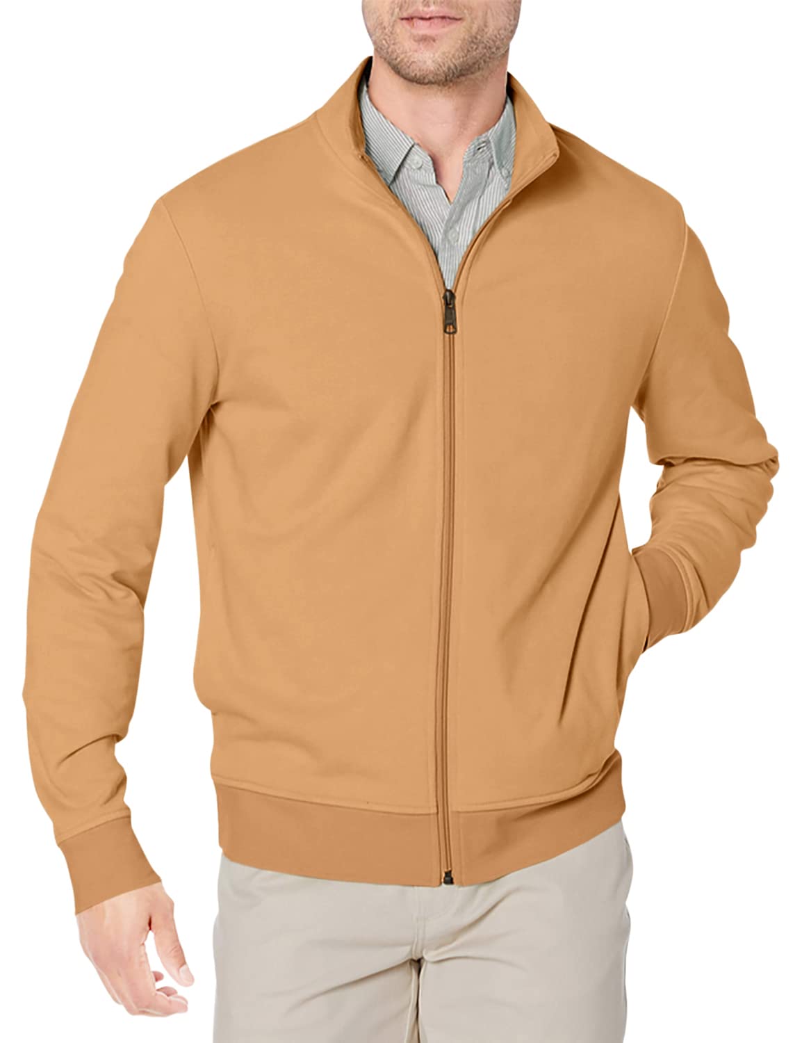 Amazon Essentials Sudadera Ligera de Felpa con Cremallera Completa y Cuello Perkins Hombre — view 13