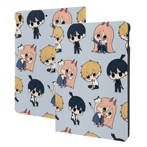 Compatible with チェンソーマン iPad Pro ケース 2024 11インチ(最新型) iPad Pro 11インチ ケース タブレットケース Ipad pro タブレット ケース 第5世代 PUレザー 二つ折スタンド 角度調整 横置きス