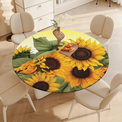 Nappe de table ronde extensible qui ne glisse pas pour table basse
