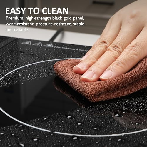 Image of Sunvivi Portable Induction Cooktop: 2 Burners in 1, Commercial-Grade Electric Countertop Stove with LED Touchscreen, 8 Power Levels & Precise Temp Control (176F-518F), Independent Timer, Black