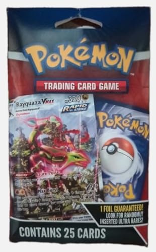 Pokemon Trading Card Game TCG 25 Pack with 1 Foil