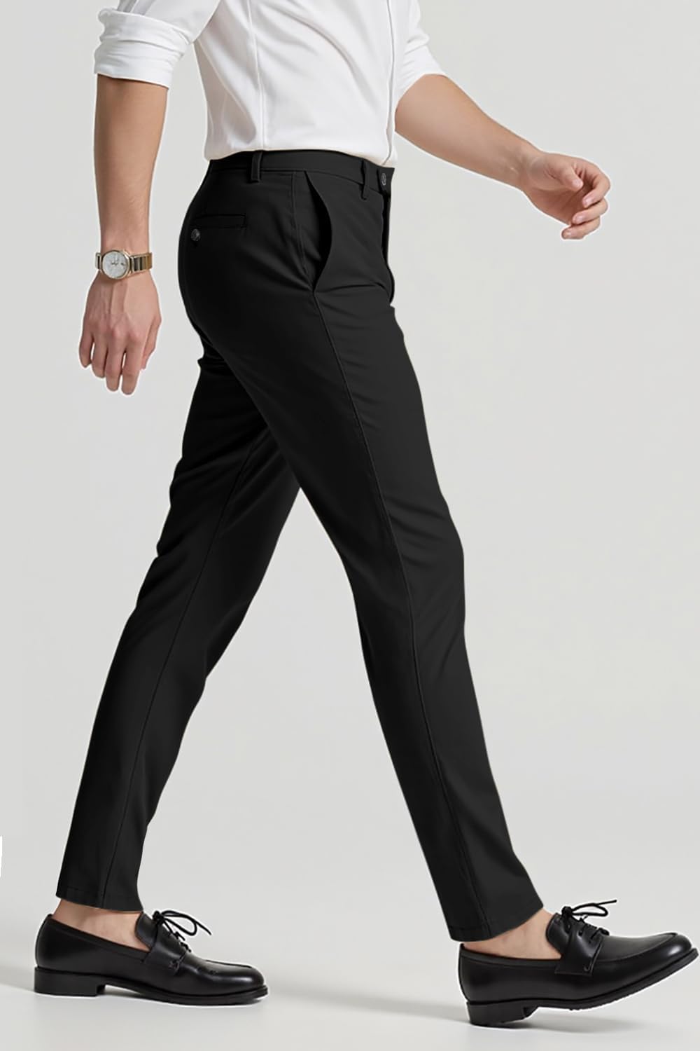 GINGTTO Pantalones Chinos Hombre Elásticos Slim fit Pantalón de Vestir Ajustados para Hombres