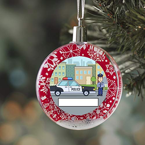 PrintedPerfection.com Personalized StoryLine Cartoon Caricature Snow Globe Christmas Ornament: Teacher, Elementary - Male