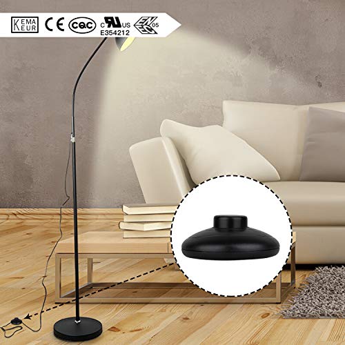 3Pcs Floor Foot Switch, Black Foot Pedal Lamp Switch, Round Floor Foot Switch Inline, With Step-On-Button, For Floor Lamp On-Off Control Footswitch (Pack Of 3-Black) #TOP1