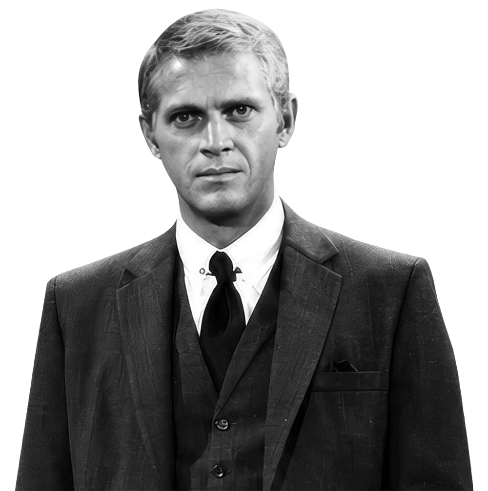 Steve McQueen (Suit) Half Body Buddy Cutout