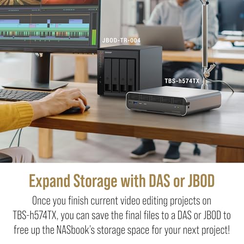 Image of QNAP TBS-h574TX-i3-12G-US 5 Bay High-Performance E1.S All-Flash NASbook with Intel Core Processor, Thunderbolt 4 and 10GbE (5G /2.5G /1G /100M /10M) Network Connectivity (Diskless)