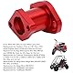 Luftansaugkrümmer, KIMISS 22 Mm CNC-Aluminiumlegierung, Luftansaugkrümmermanschette für Moto Mini Bike Go Kart VM22 Vergaser (rot)
